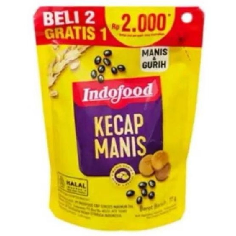 

KECAP MANIS INDOFOOD BELI 2 GRATIS 1 (77gram)