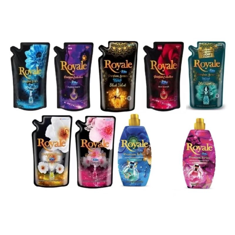 Soklin so klin Royale Pewangi Pakaian Pouch 650ml / Botol 600ml