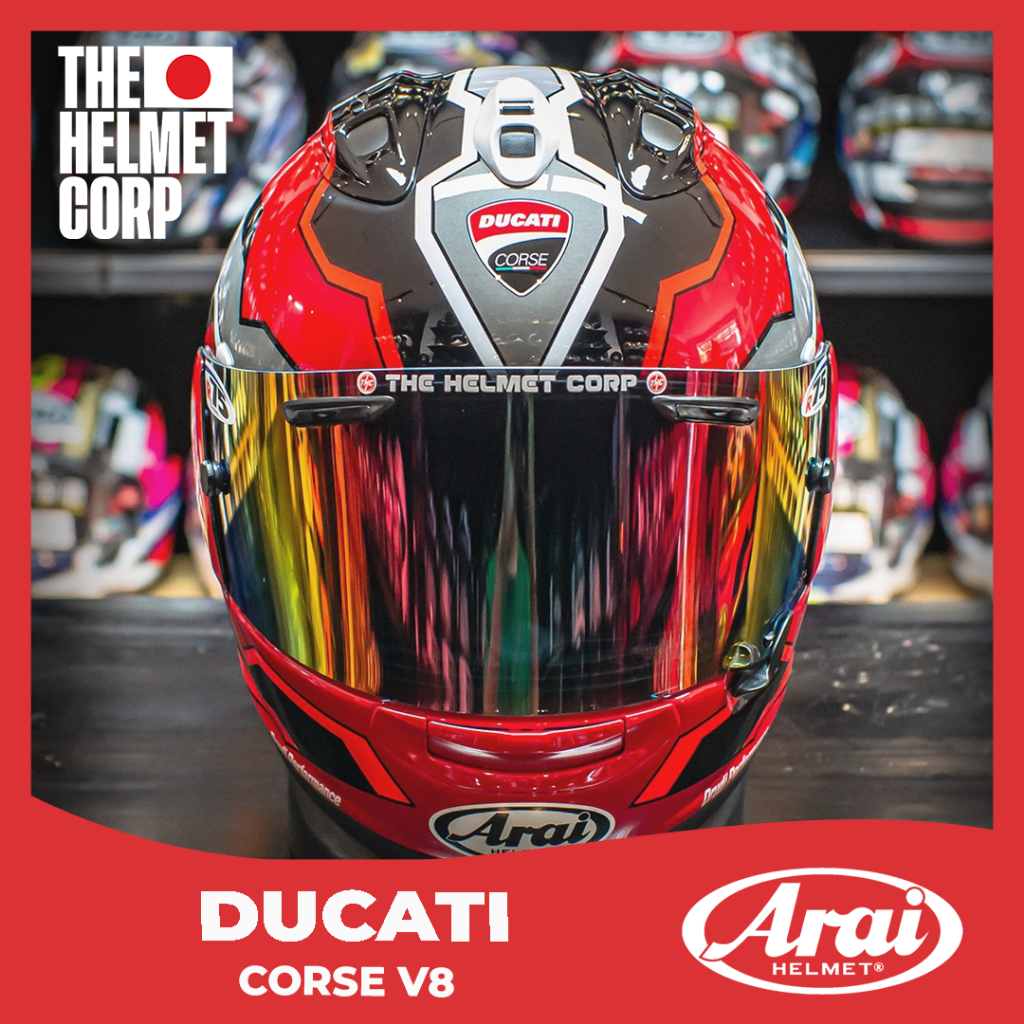 ARAI DUCATI CORSE V8 FULLFACE HELMET ORIGINAL