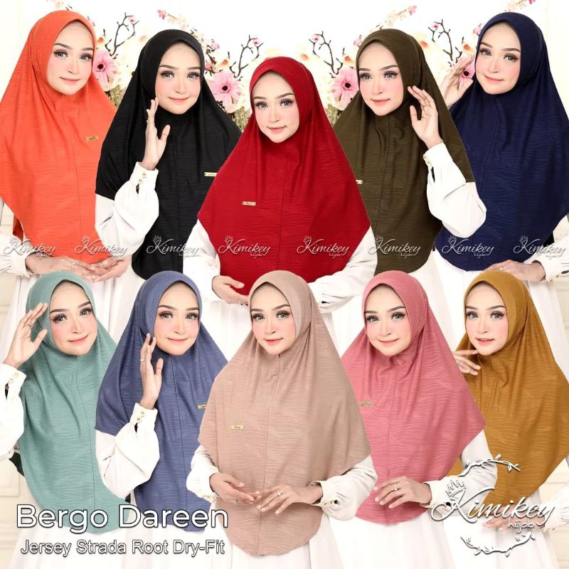 Hijab bergo Dareen by Kimikey Hijab/Hijab Bergo
