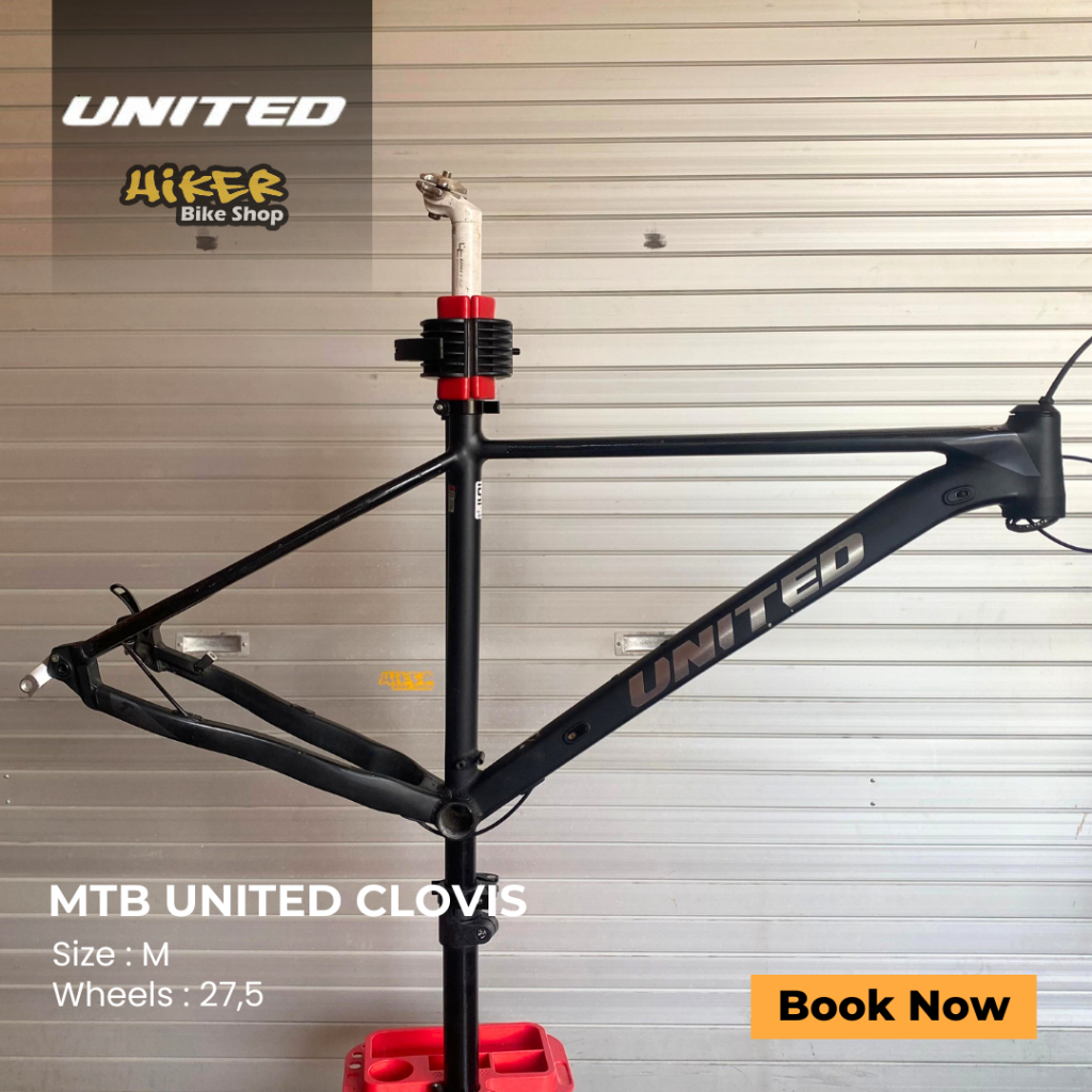 Frame Alloy MTB United CLOVIS Size M Ban 27.5 Tapered Diameter Seattube 30.9mm Boost 12x148mm Bonus 