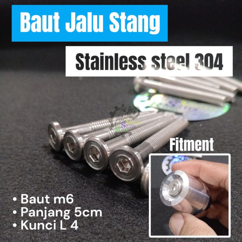 Baut Jalu Stang Stainless 304 Panjang 5cm Pnp Universal Jalu Stang