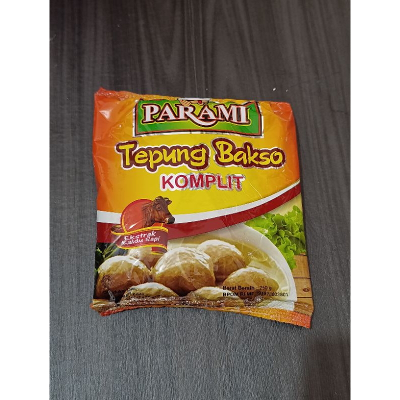 

PARAMI TEPUNG BAKSO KOMPLIT 250GR / PARAMI PREMIKS ADONAN BAKSO EKSTRAK KALDU SAPI