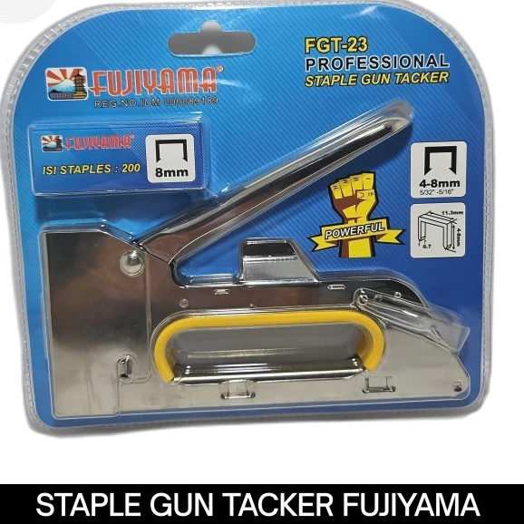 

Alat Tembak Klip ATK FUJIYAMA FGT-23 Gun Tucker Staples Stapler Manual Tangan Mata U 13/4 - 13/6 - 13/8 Hekter Paku Tembak