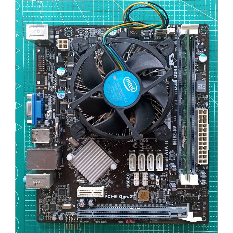 Paket Motherboard/Mobo H61 + Prosesor + RAM