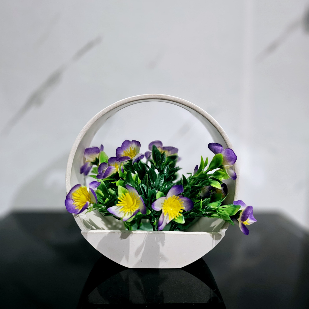 Tanaman Hiasan Bunga Viola Mini Pot Kecil Pajangan Ruang Tamu Minimalis Bunga Artificial Bunga Hias 