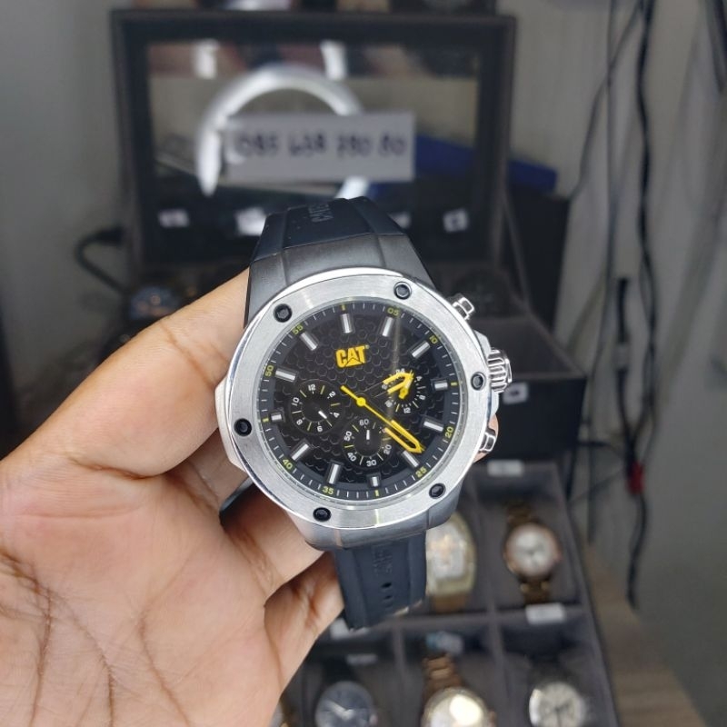PRELOVED JAM TANGAN PRIA CAT CATERPILLAR ORIGINAL SECOND