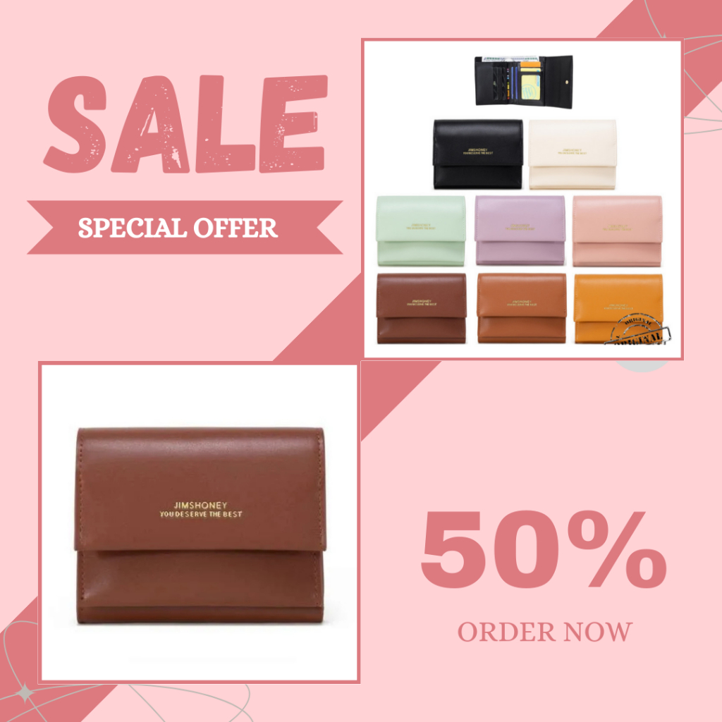 dompet kecil lipat wanita hazel  wallet jims honey ori murah sale