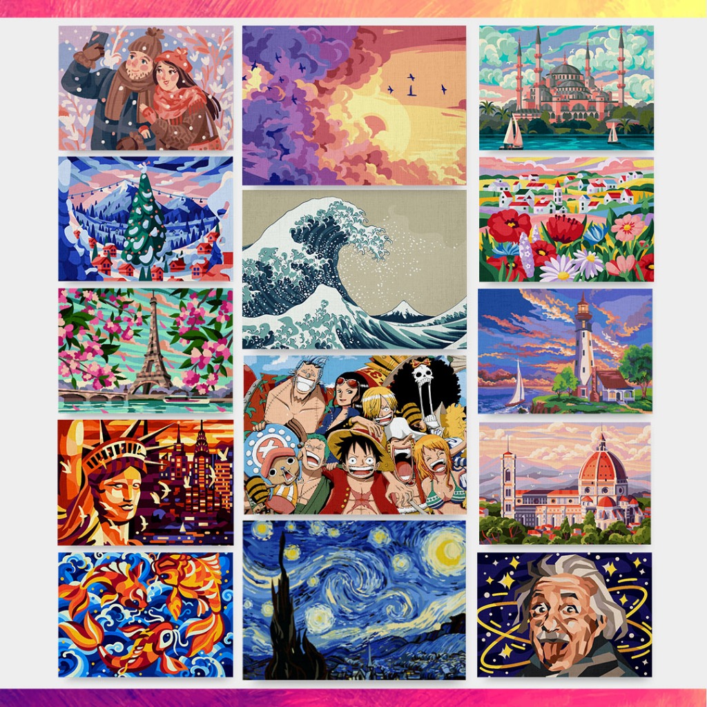 

Paint by Numbers Kit - Painting Kit - 50x70cm - Cat Akrilik - Kanvas Lukis - by LukisYuk