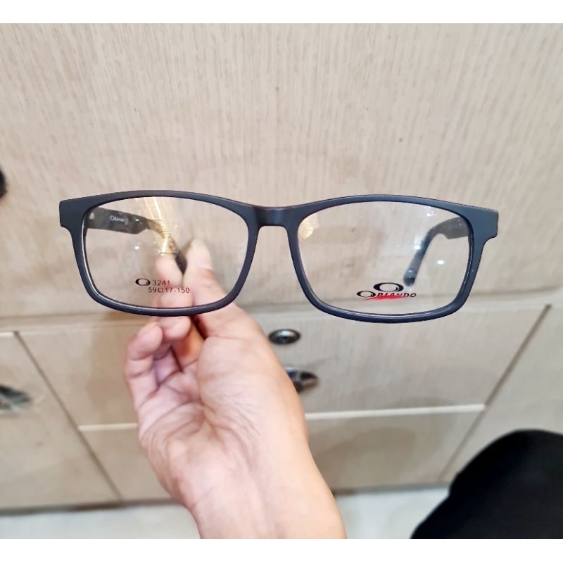 Frame Kacamata size lebar big size ORLANDO O3241 59-17-150 pergas