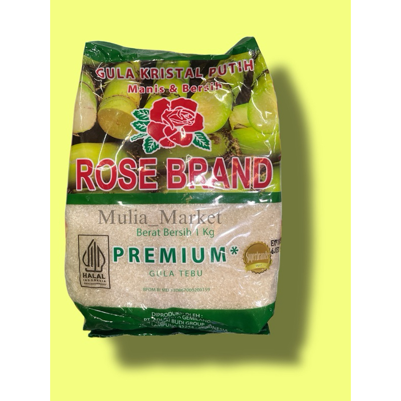 

Rose Brand Gula Pasir 1 kg Gula Tebu Asli