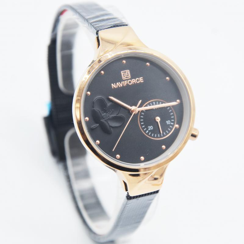 JAM TANGAN WANITA NAVIFORCE NF5001LBR ORIGIINAL