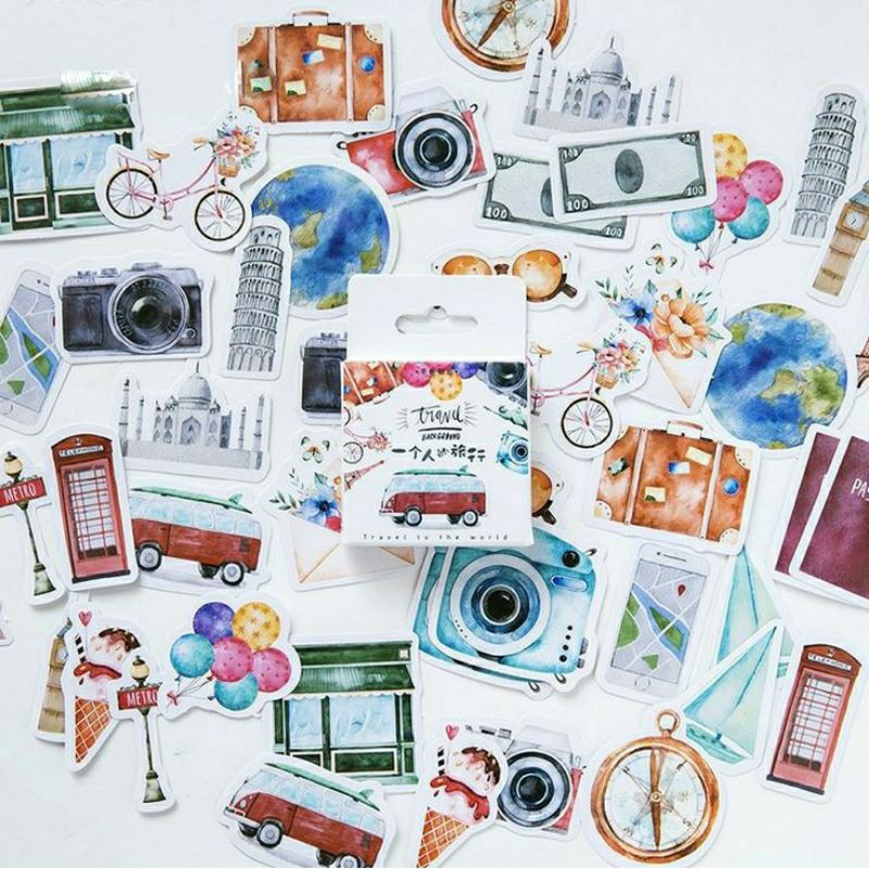 

Stiker BUS TOUR 46pcs || Stiker Hiasan Buku Diary, Jurnal