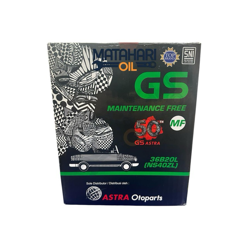 ORIGINAL GS ASTRA NS40ZL / 36B20L / AKI KERING / MAINTENANCE FREE / GS ASTRA