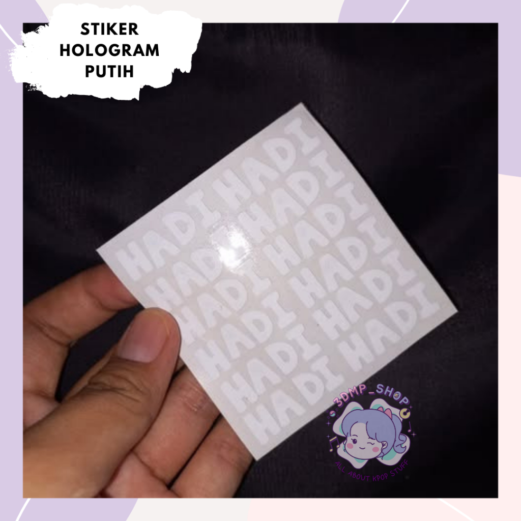 

Stiker Nama CUTTING Request Custom decal skotlit hologram WATERPROFF Decal cocok untuk Botol Ripstick Minum, Souvenir, Power Bank