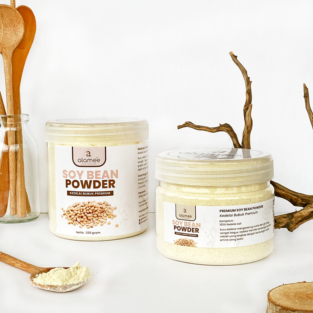 

ALAMEE Susu Kedelai Bubuk Soybean Milk Powder Murni Kacang Kedele Soy Bean