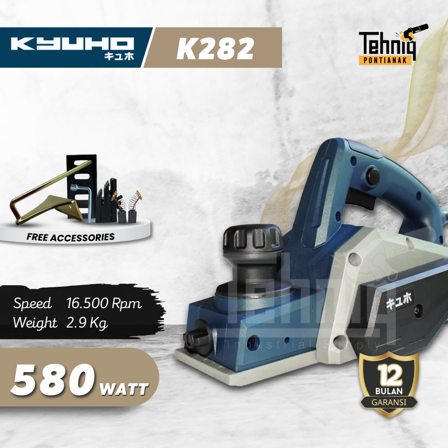 Mesin Ketam Serut Kayu KYUHO K282 Power Planer KYUHO K282