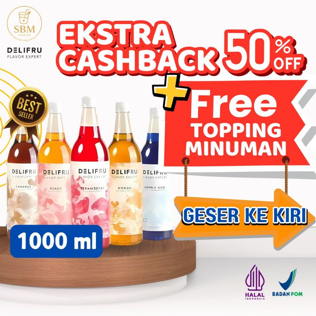 

Delifru Syrup Lychee - Sirup Leci 1 Liter