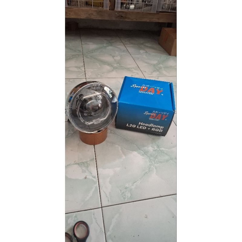 Lampu Depan Biled Batok L2G Cromm Biled Headlamp L2G Biled RGB