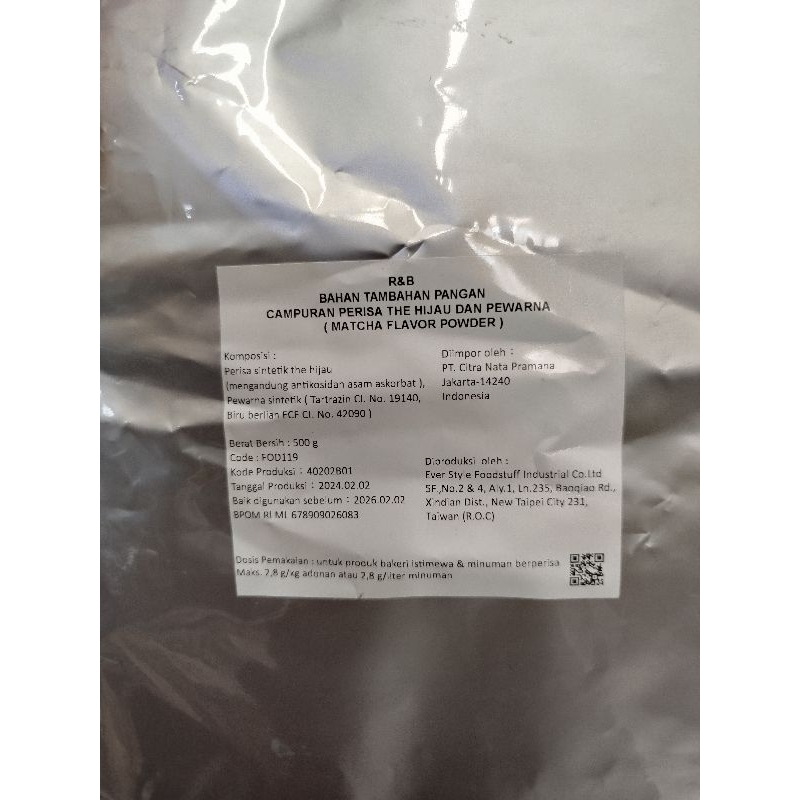 

R&B Matcha Flavor Powder/Matcha Premium 100gr