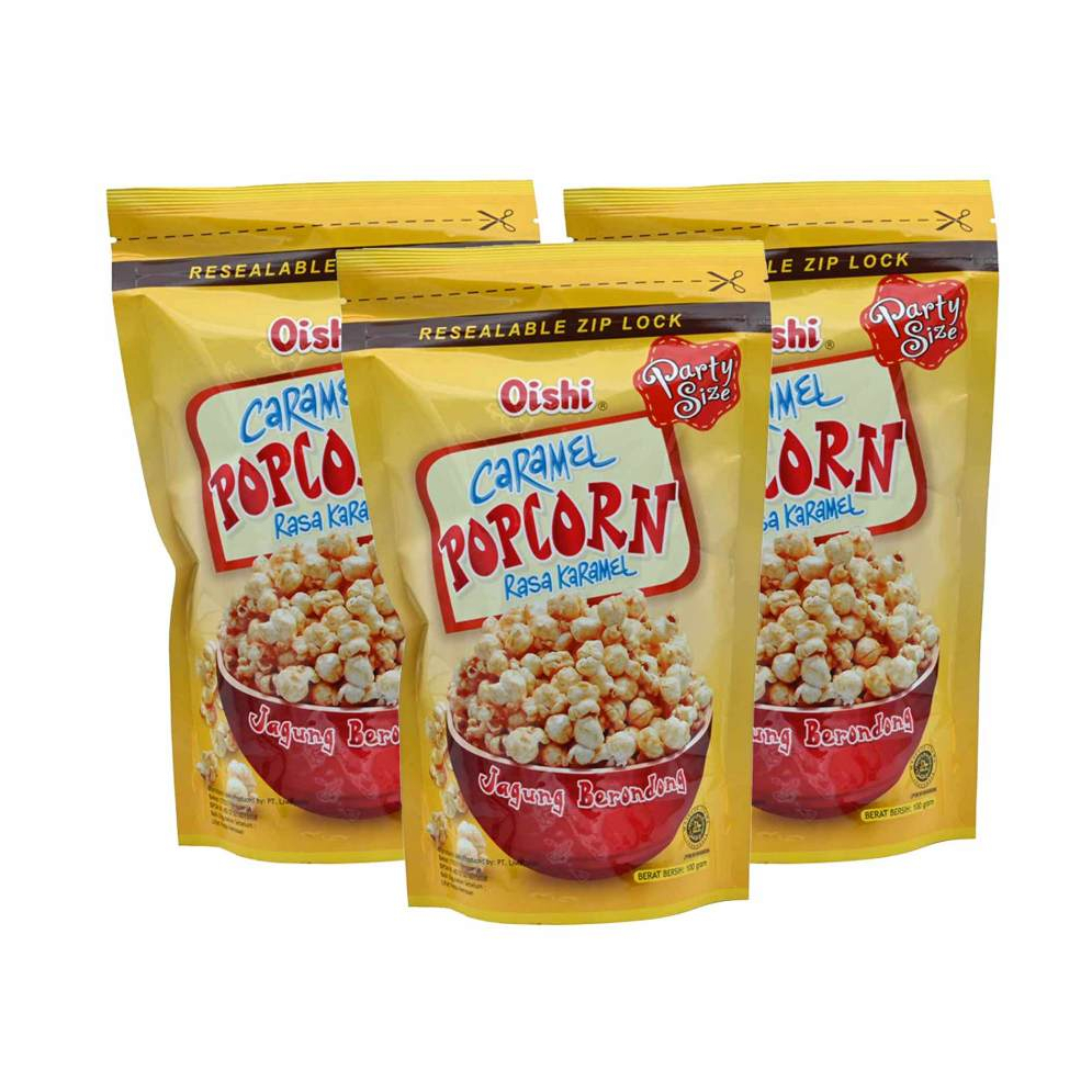 

3Pcs Oishi Popcorn Karamel 100 Gram