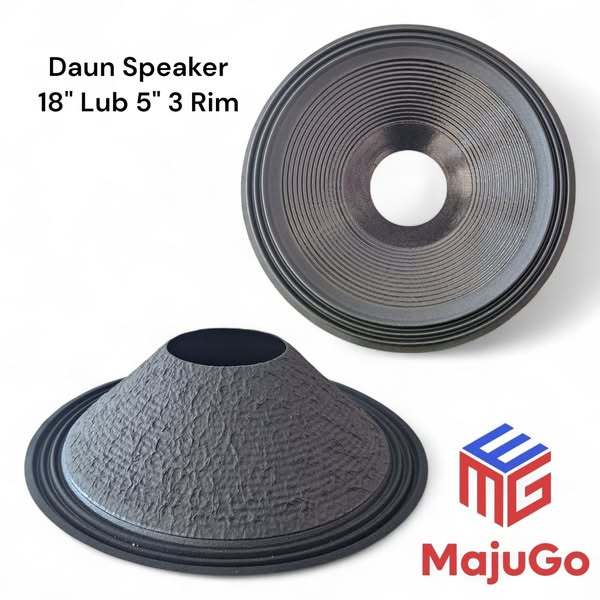 Daun Speaker 18 inch Lubang 5'' 3 Rim tinggi 11cm