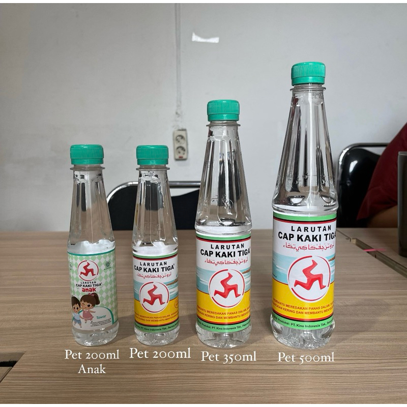 

Larutan Cap Kaki Tiga Pet / Botol