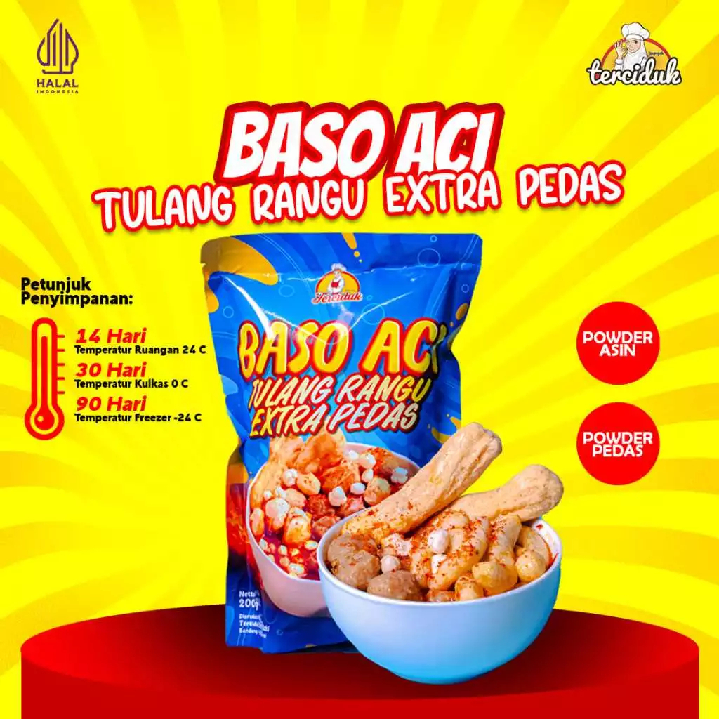 

LE Terciduk Food Baso Aci Isi Tulang Rangu Extra Pedas