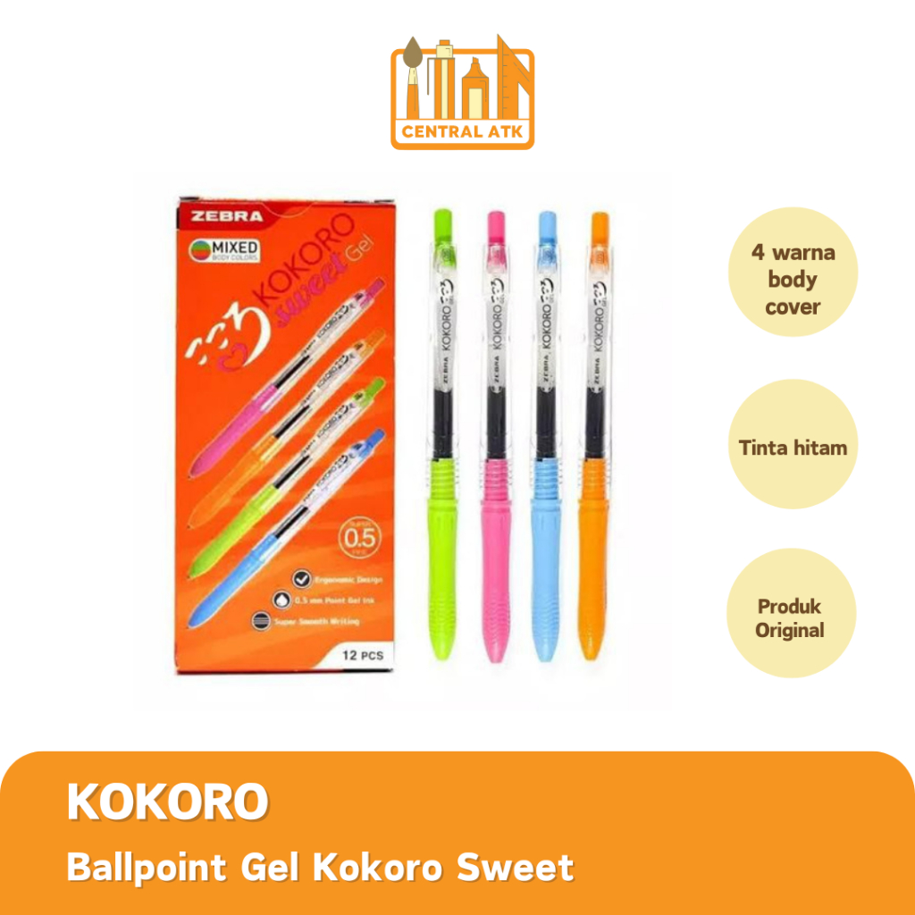 

BALLPOINT | BOLPEN | PULPEN ZEBRA KOKORO SWEET (1PCS)