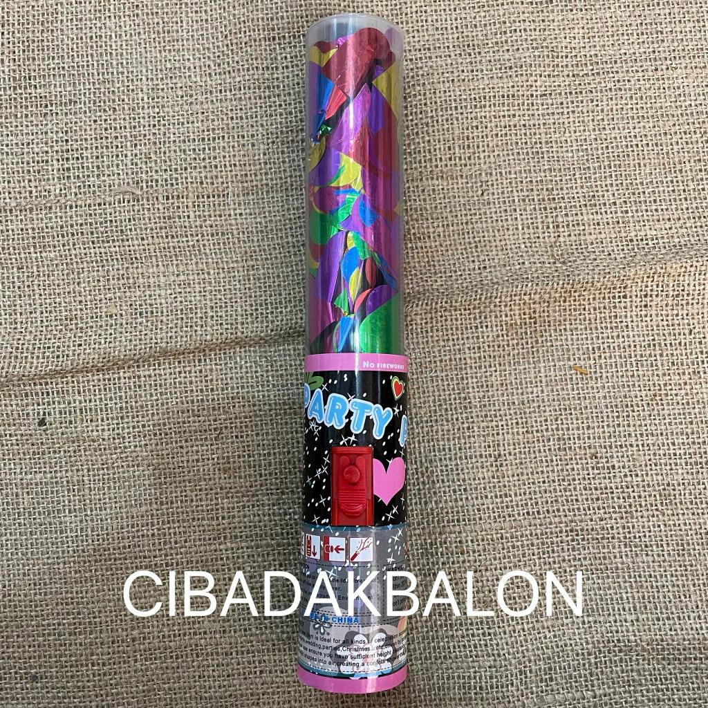 Confetti Tombol 25 cm / Confetti Hati / Hearts Party Popper