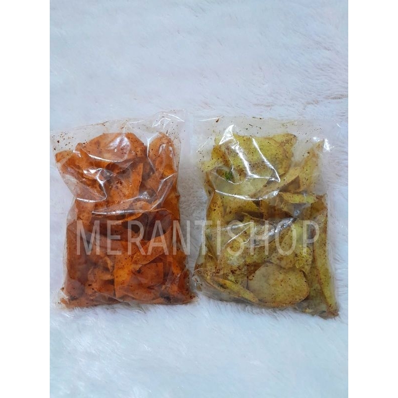 

KERUPUK UBI Parut Selat Panjang Pedas Asin Manis / SINGKONG SELATPANJANG / Krupuk pedas manis / Pedas Asin / Kunyis Billis