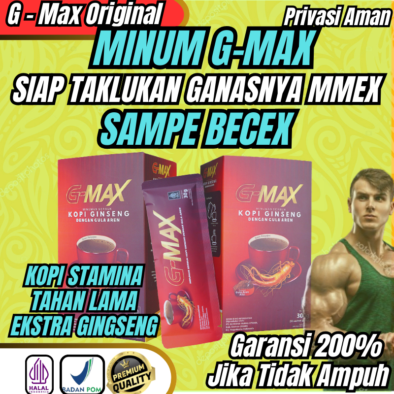 

KOPI G-MAX SIAP TAKLUKAN MMX KOPI STAMINA KUAT TAHAN LAMA BPOM HALAL KOPI KETANGGUHAN ENERGI MENINGKAT GULA AREN GINGSENG