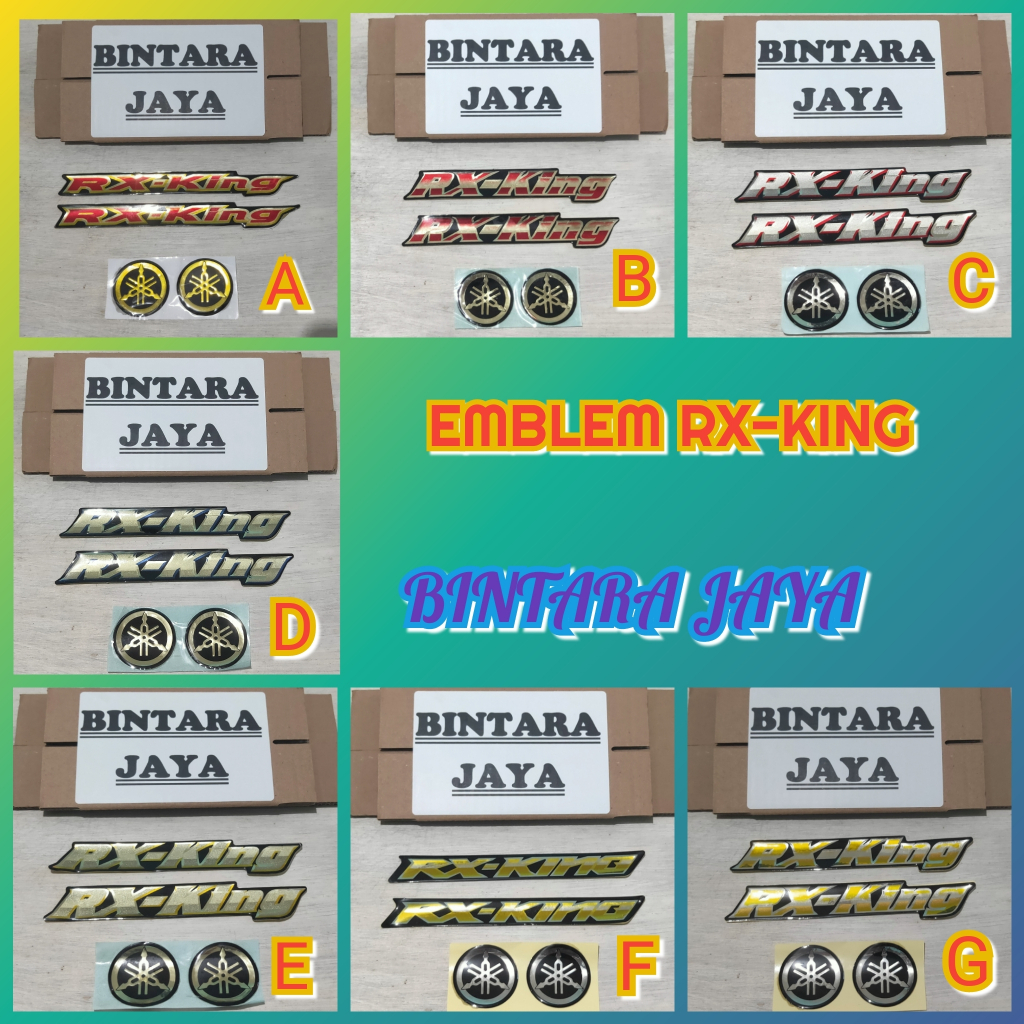 EMBLEM YAMAHA RX-KING TULISAN RX-KING VARIASI KEREN
