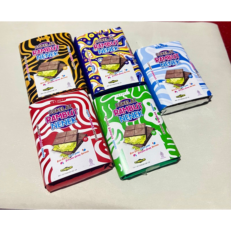 

ETHES COKLAT DUBAI RAMBUT NENEK ISI 80GRAM