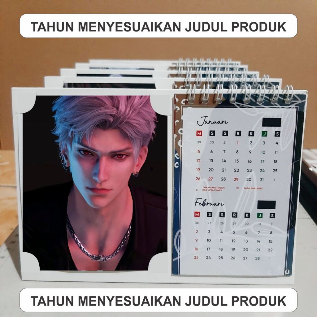 

Kalender duduk Love And Deepspace kalender sylus caleb zayne xavier rafayel