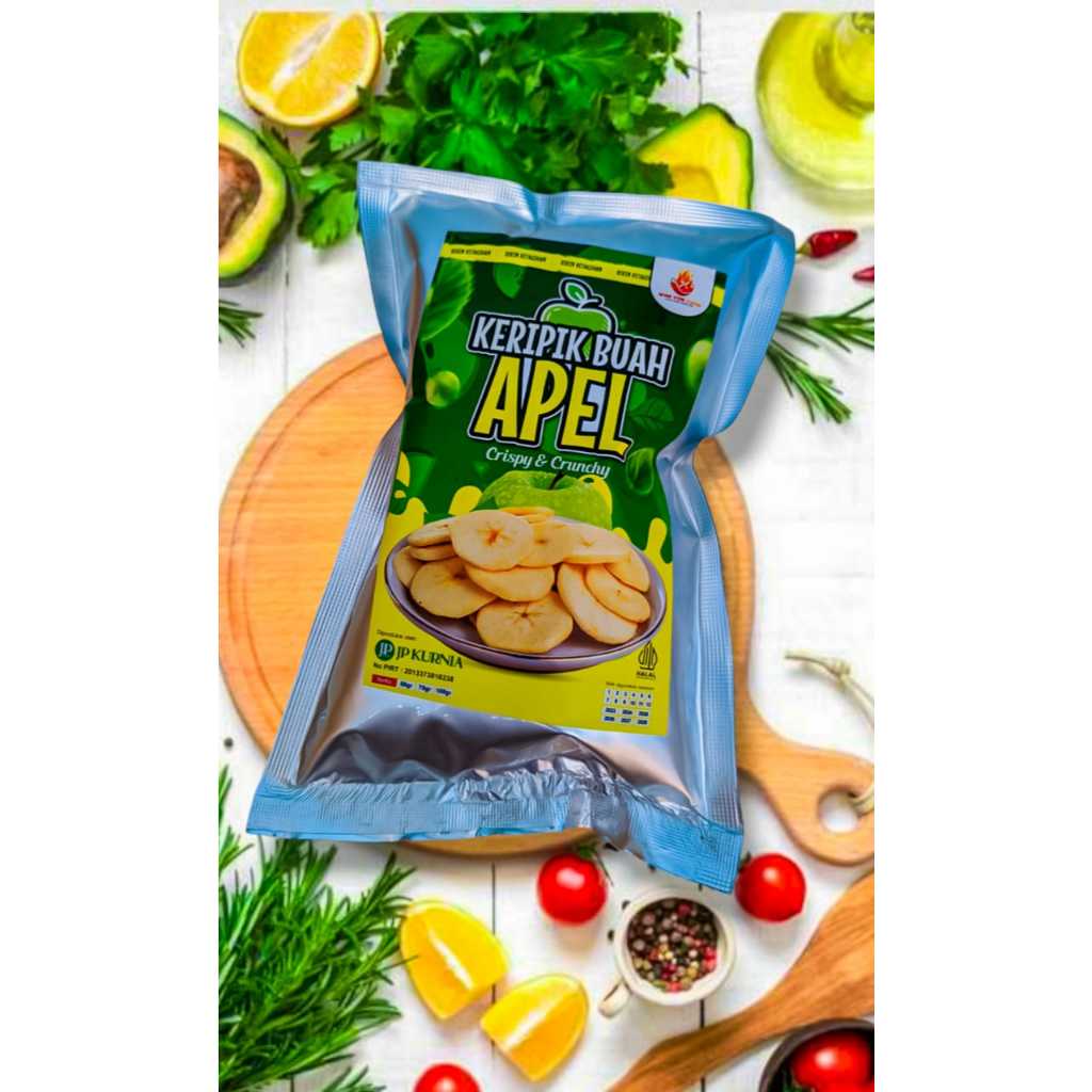 

[Open Reseller] Keripik Buah Asli varian Apel realfood viral kemasan 75 gram kualitas premium