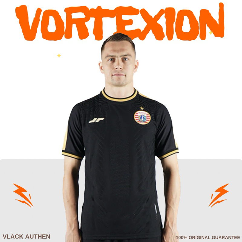 Jersey Persija Jakarta Vortexion Alternate Black 2023 2024 Original