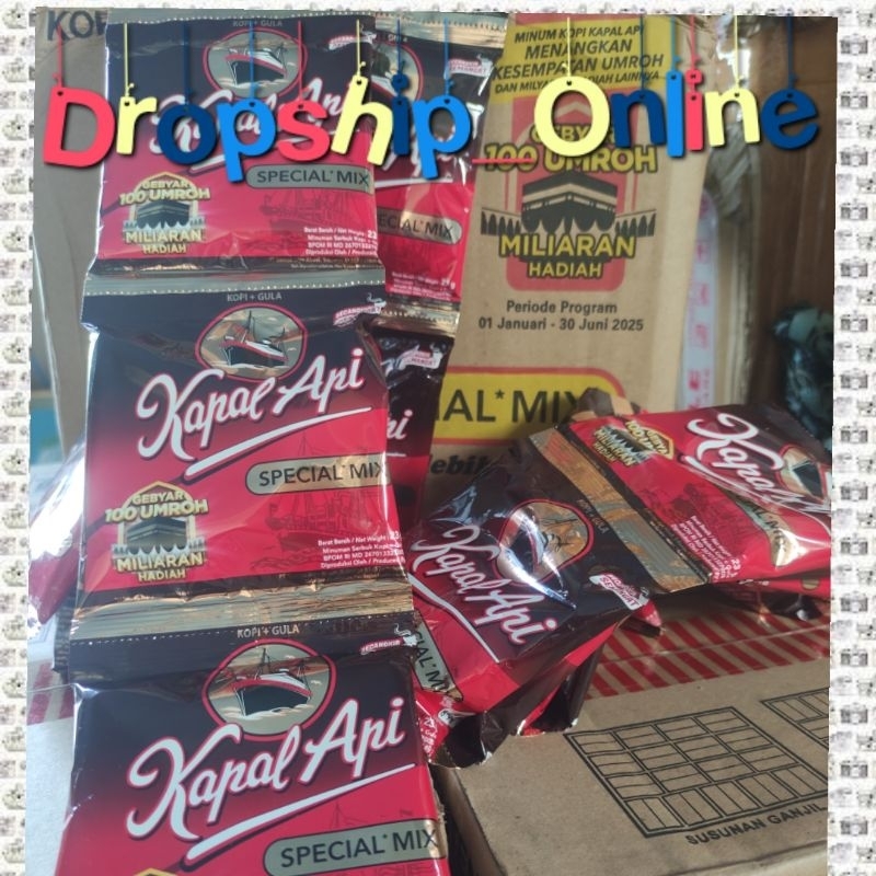 

Promo MAX 1 Renceng ya !!! Kopi Kapal Api Spesial Mix 24gr 1Renceng