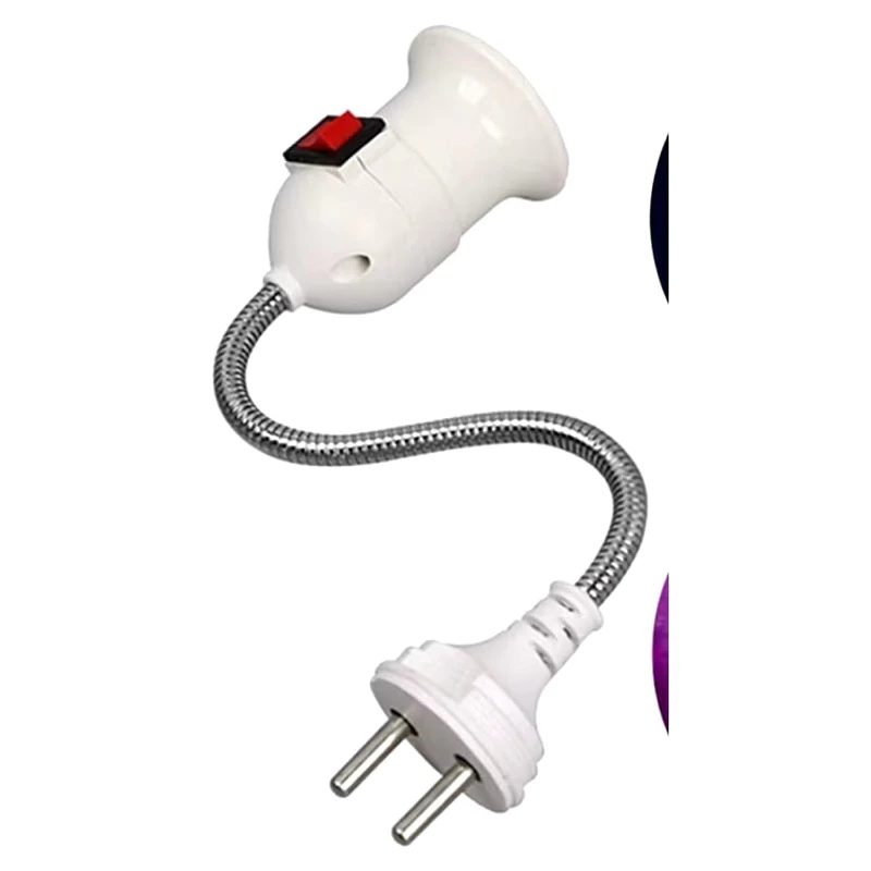 FITTING FLEKSIBEL/FITTNG LAMPU FLEKSIBEL E27 OVER COLOK ON/OFF(TIDAK TERMASUK LAMPU)