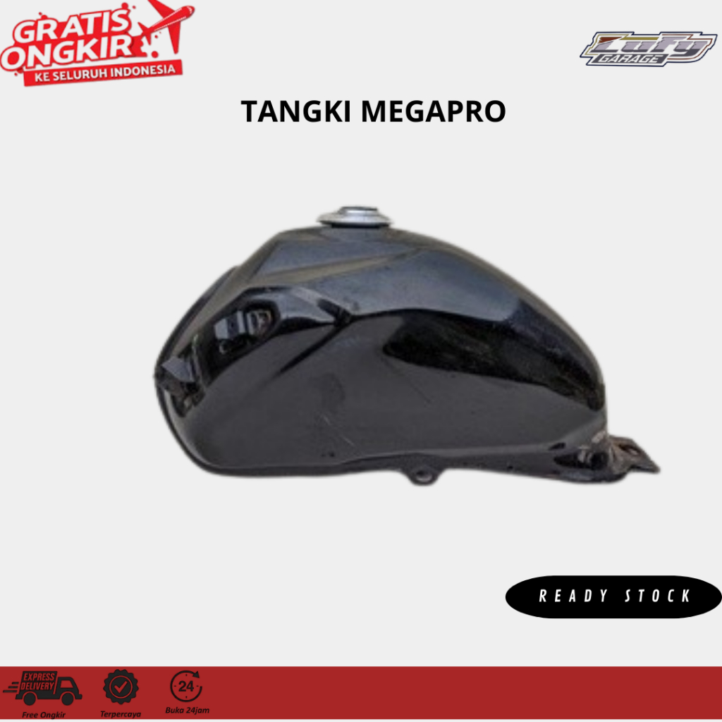 TANGKI BBM MEGAPRO NEW KARBU - ORIGINAL COPOTAN MOTOR - TANGKI SAJA -  Tidak ada bocor, penyok besar