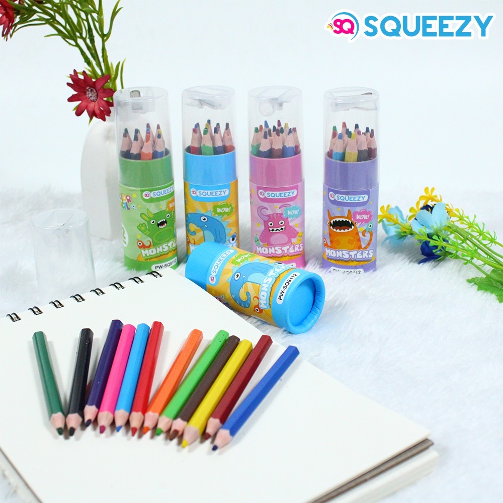 

Harga Grosir (1Tabung/12pcs) Pensil Warna Plus Serutan Pendek 9cm PW-SQ8112