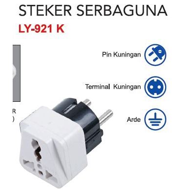 Loyal Steker Arde Universal Over Steker Listrik Gepeng - LY-921K / LY921K