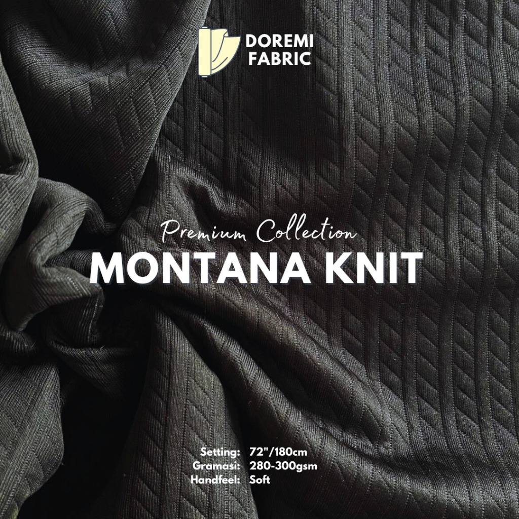(METERAN) Kain DOREMI MONTANA KNIT 280-300 GSM