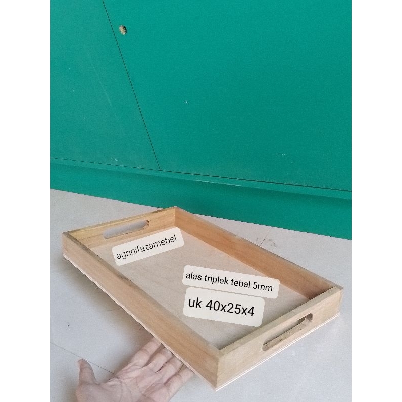 wooden tray kayu jati / nampan kayu estetik / baki / wadah seserahan kayu estetik/ nampan kayu jati/