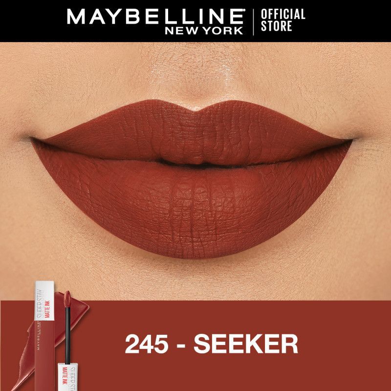 Shade 245 Seeker Maybelline Superstay Matte Ink Liquid Long Lasting Waterproof Matte Lipstick
