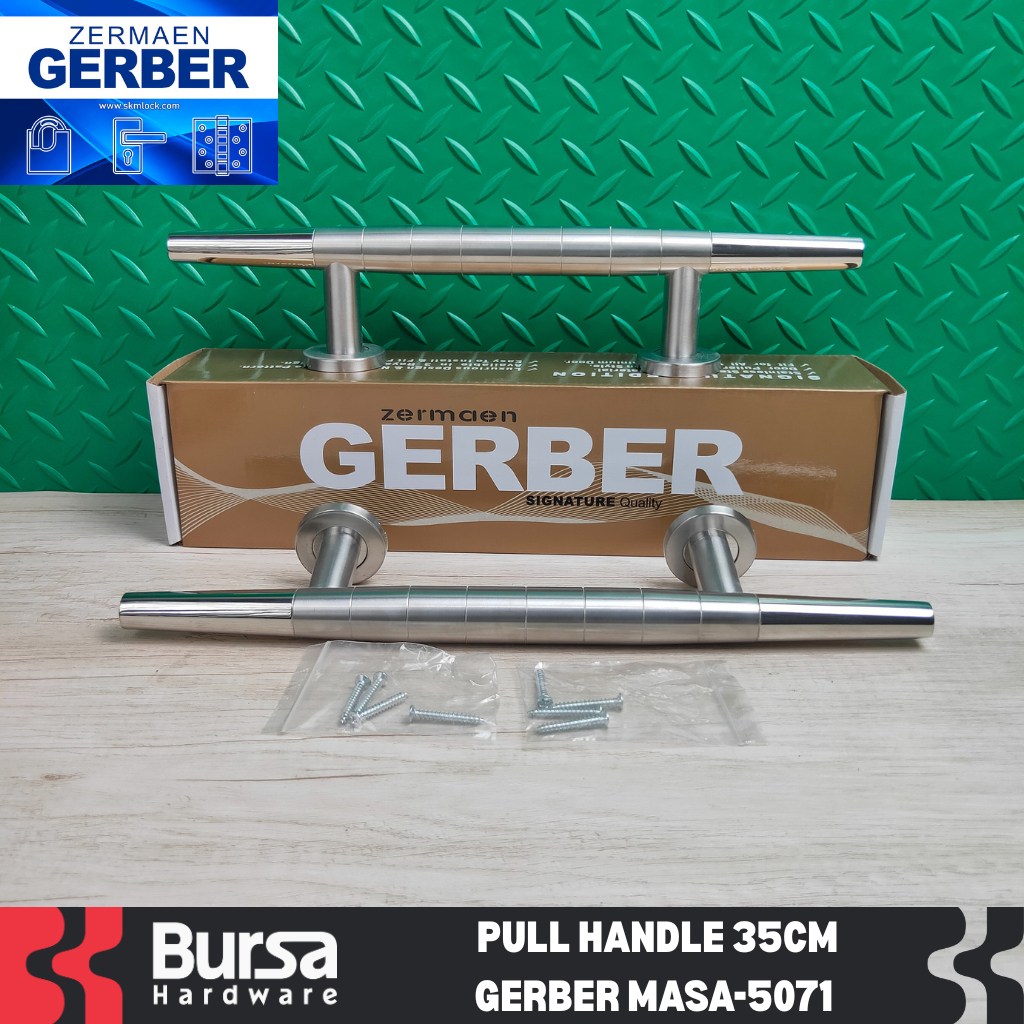 Pull Handle Gagang Tarikan Pintu Rumah 35 cm Gerber MASA 5071 Stainless Steel 304
