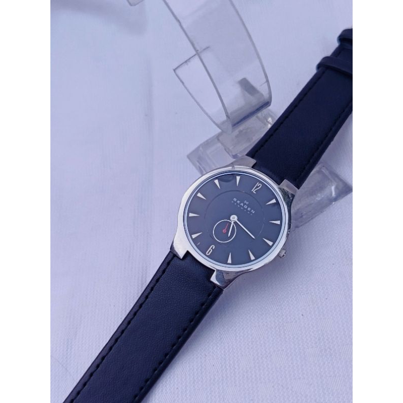 ja0738 Jam tangan SKAGEN DENMARK Subsecond model Swissmade quartz movement