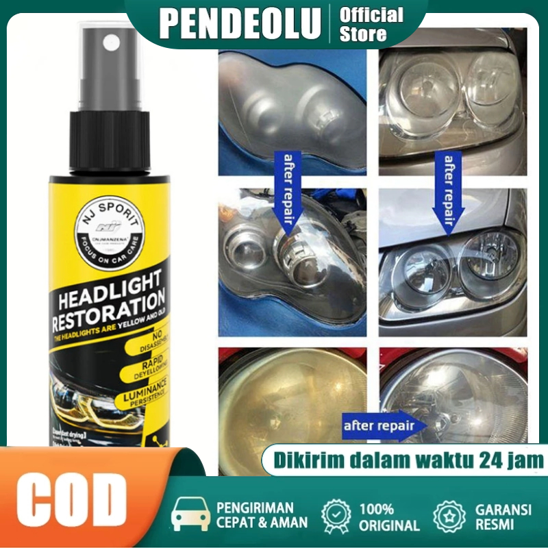 Headlight Restored / Pengkilap Mika Lampu / Headlamp Polish/Pembersih Kaca Lampu Mobil Kusam / Headl