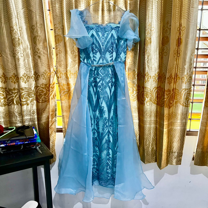 Dress | Gaun | Baju Kondangan warna Biru Muda - PRELOVED