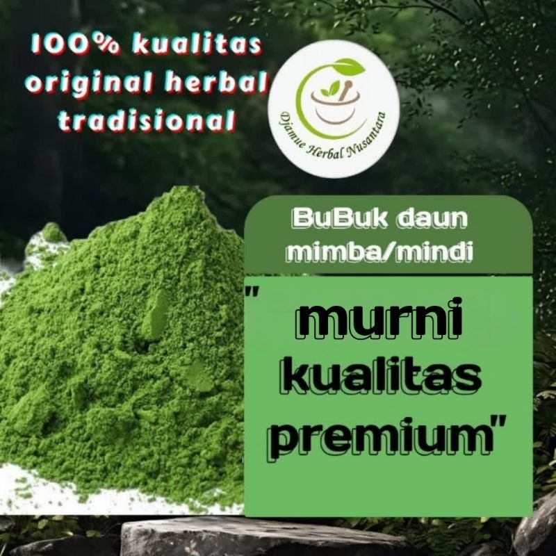 

bubuk daun mimba atau Mindi 100gram murni kualitas premium original